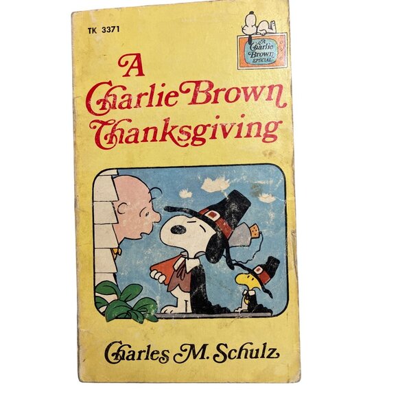 Vintage 1975 A Charlie Brown Thanksgiving Book By Charles M. Schulz - Picture 1 of 13